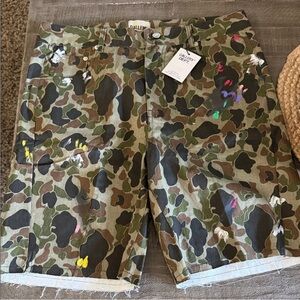 Gallery Dept Multicolor Camouflage Cargo Shorts
